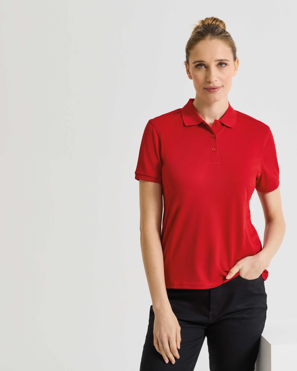 Polo's PREMIER Women's Coolchecker® plus piqué polo voor bedrukking &amp; borduring