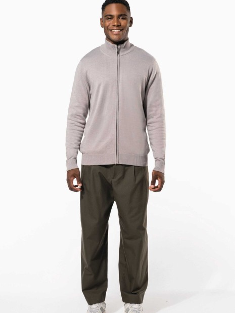 Pulls à personnaliser KARIBAN Cardigan zippé homme 