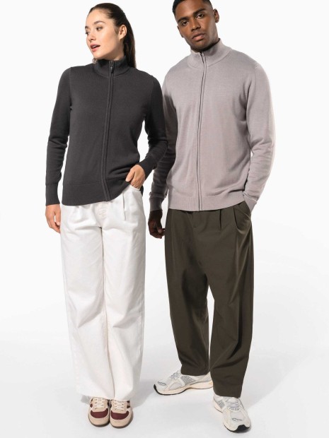 Pulls à personnaliser KARIBAN Cardigan zippé homme 