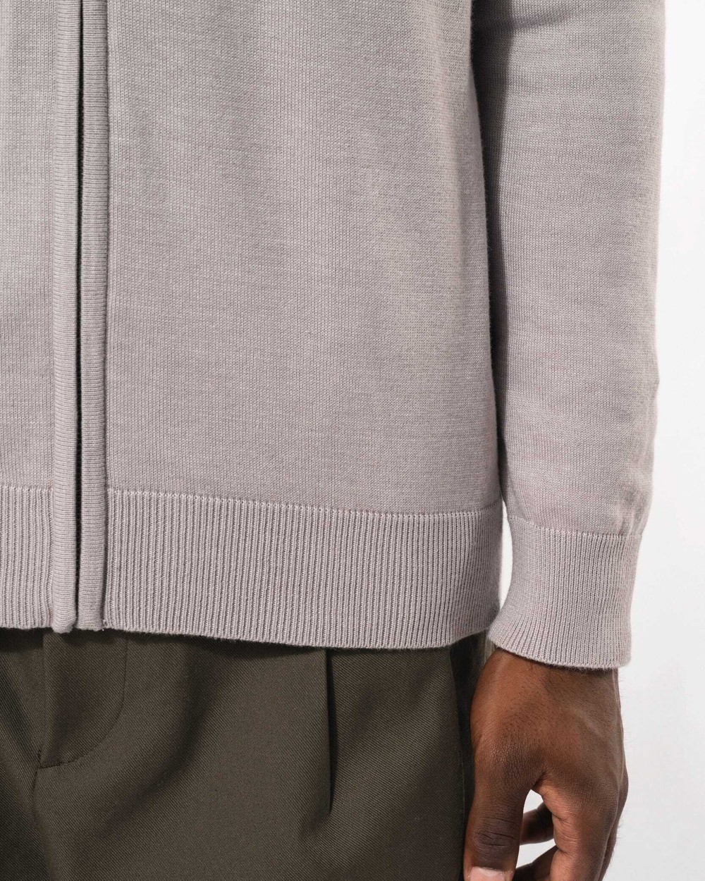 KARIBAN Herren Cardigan mit Reißverschluss Pullovers personalisierbar