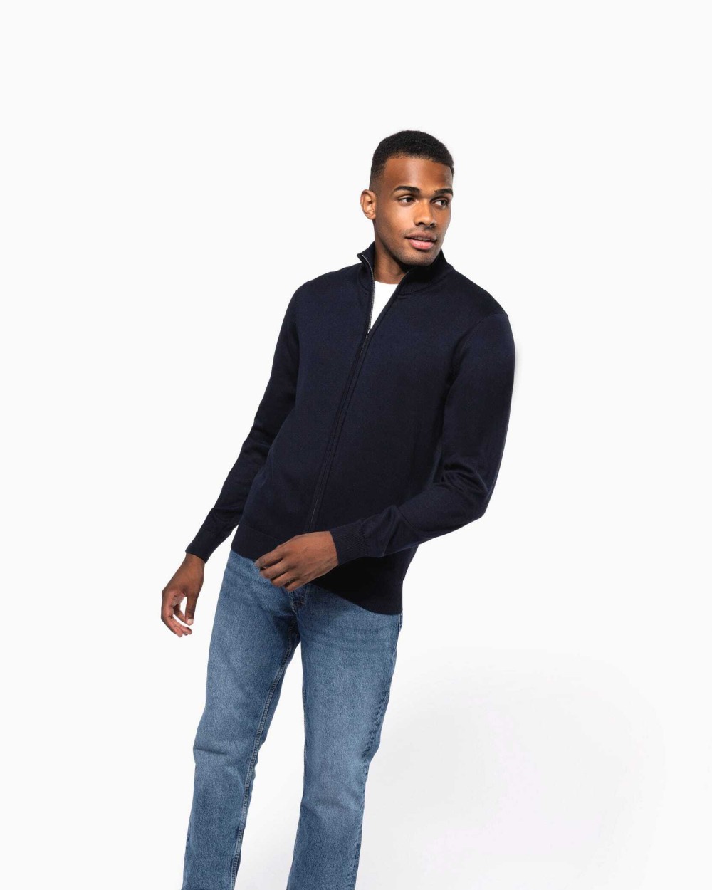 Pulls personnalisable KARIBAN Cardigan zippé homme