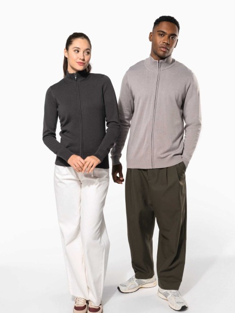 Pulls à personnaliser KARIBAN Cardigan zippé homme 