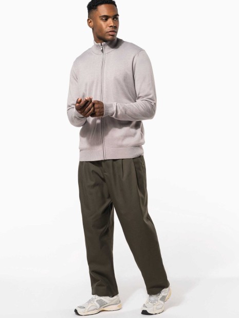 Pulls à personnaliser KARIBAN Cardigan zippé homme 