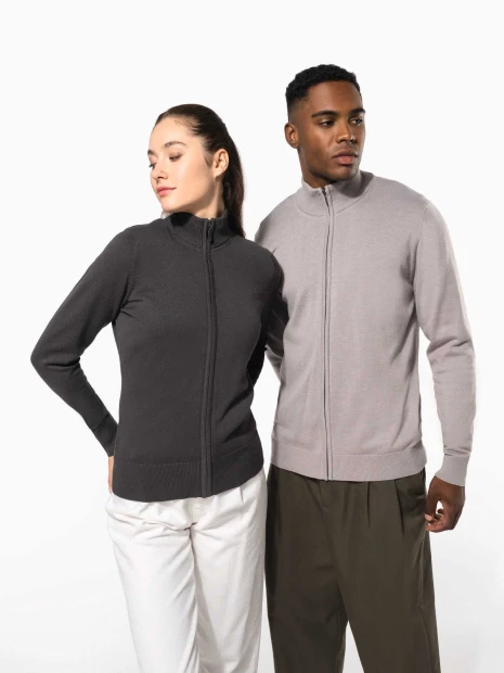 Pulls à personnaliser KARIBAN Cardigan zippé homme 