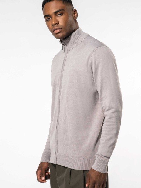 Pulls à personnaliser KARIBAN Cardigan zippé homme 