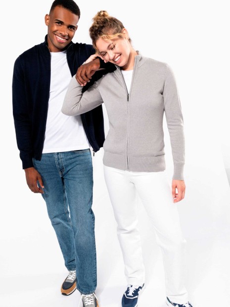 Pulls à personnaliser KARIBAN Cardigan zippé homme 