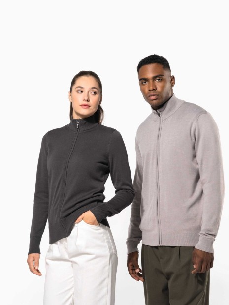 Pulls à personnaliser KARIBAN Cardigan zippé homme 