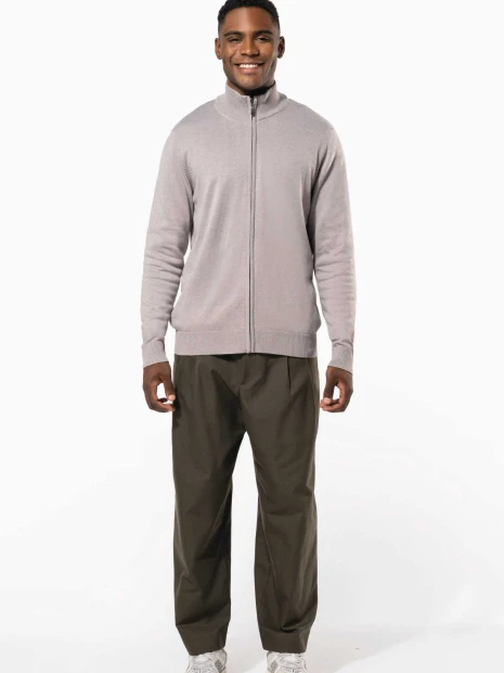 Pulls à personnaliser KARIBAN Cardigan zippé homme 