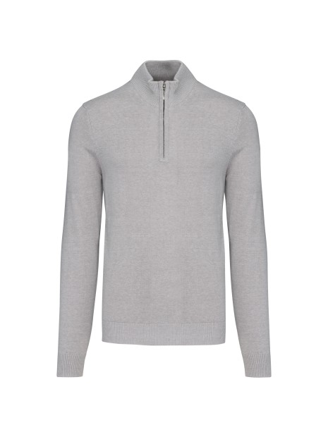KARIBAN Pull 1/4 zip homme /api/colors/affde0b2-3f9e-462b-8bbe-959997fedc42 personnalisable