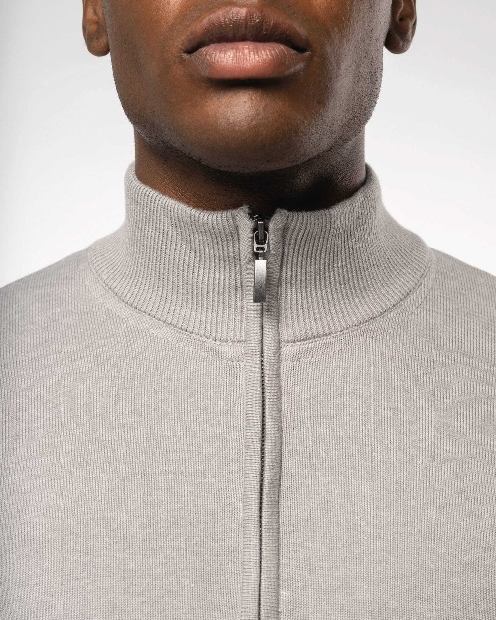 KARIBAN Herrenpullover mit 1/4-Reißverschluss Pullovers personalisierbar