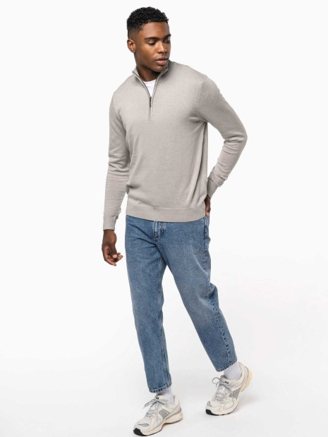 Pulls à personnaliser KARIBAN Pull 1/4 zip homme 