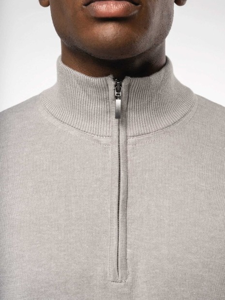 Pulls à personnaliser KARIBAN Pull 1/4 zip homme 