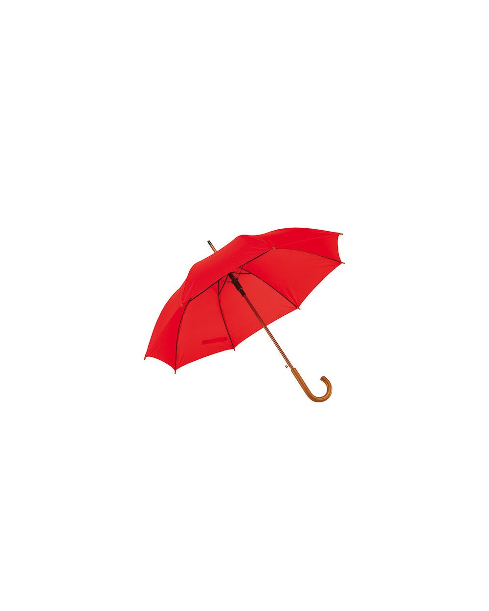 PRINTWEAR Automatic Umbrella With Wooden Handle Boogie Regenschirme personalisierbar