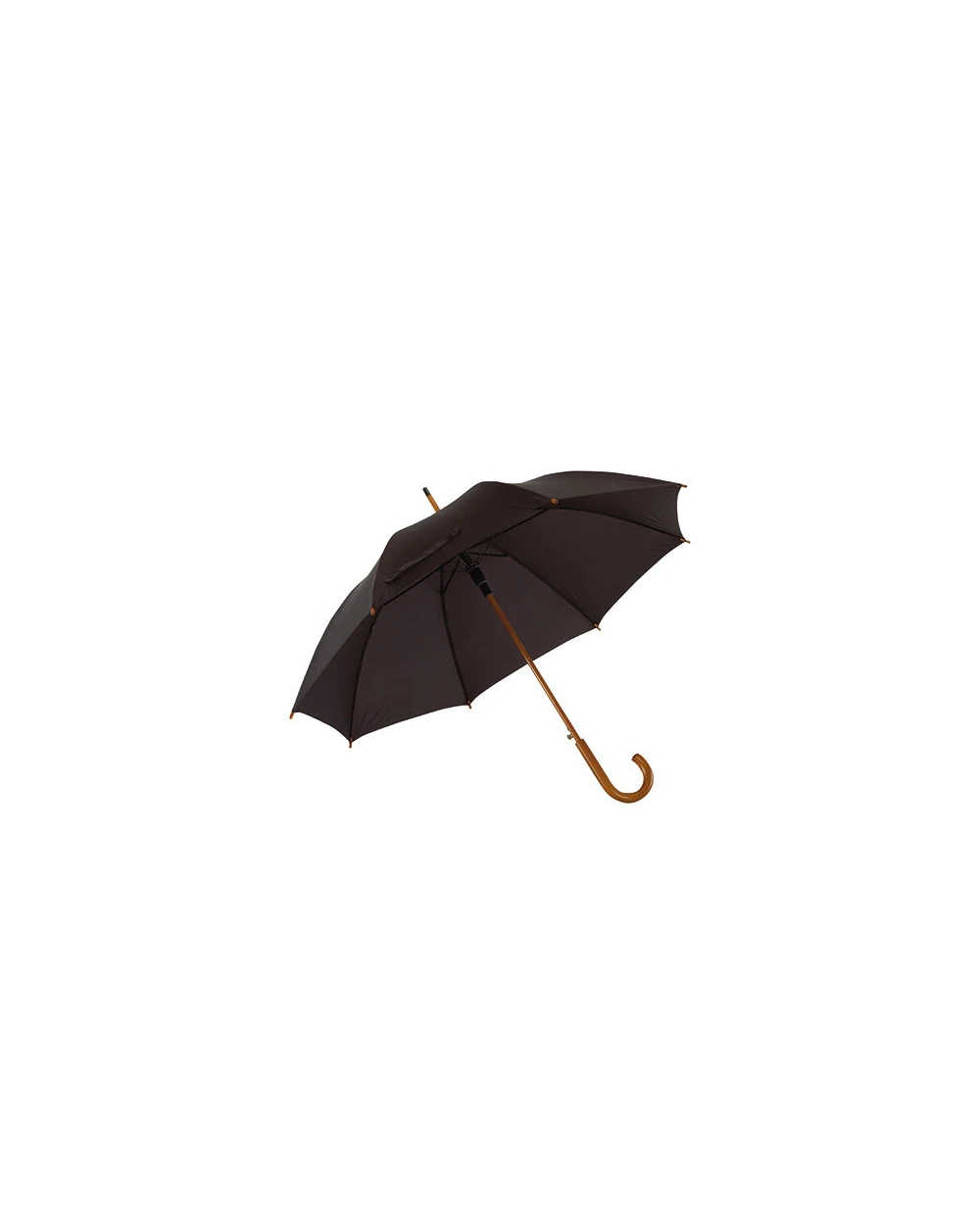 PRINTWEAR Automatic Umbrella With Wooden Handle Boogie Regenschirme personalisierbar