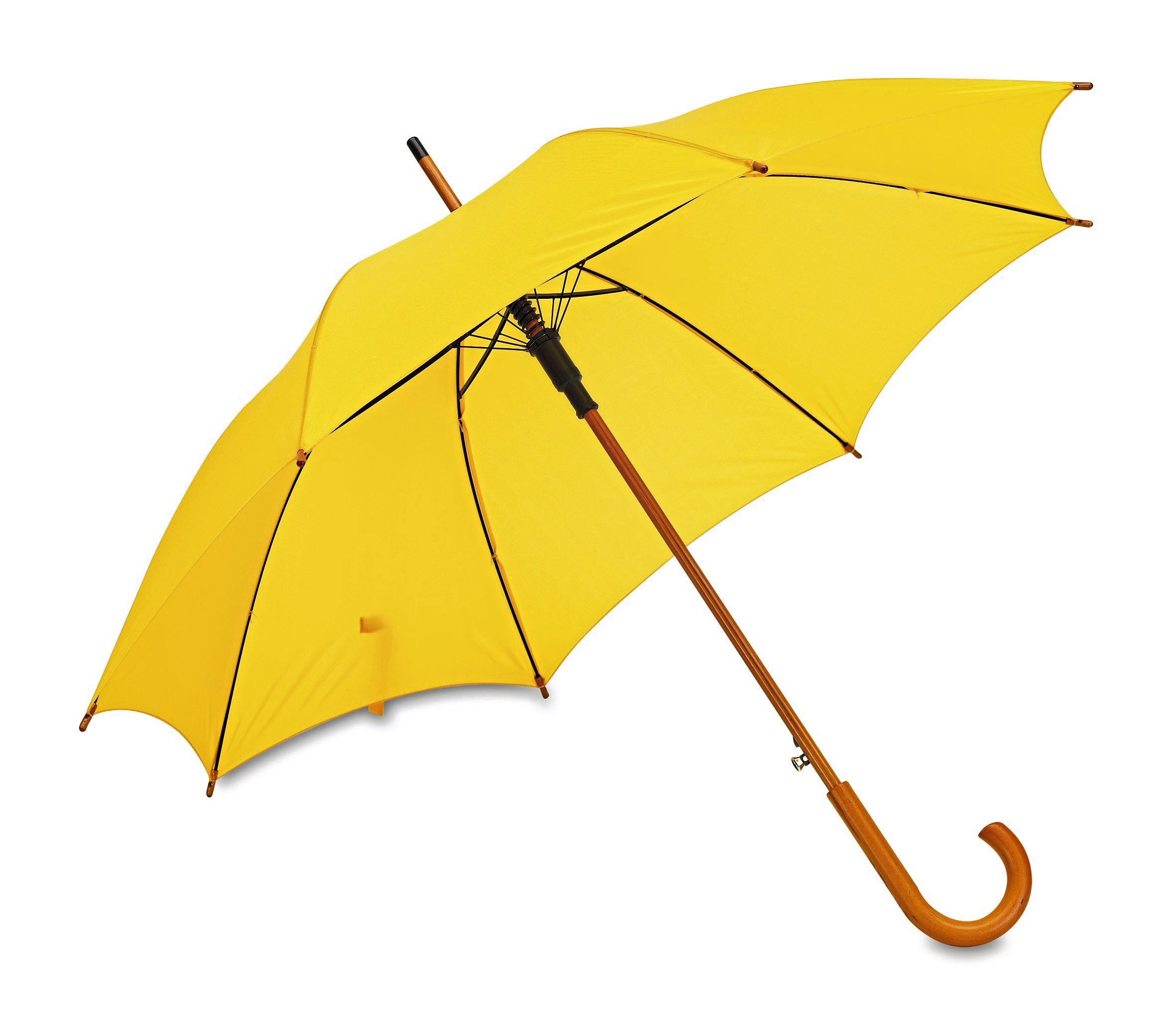 Paraplu's PRINTWEAR Automatic Umbrella With Wooden Handle Boogie voor bedrukking &amp; borduring