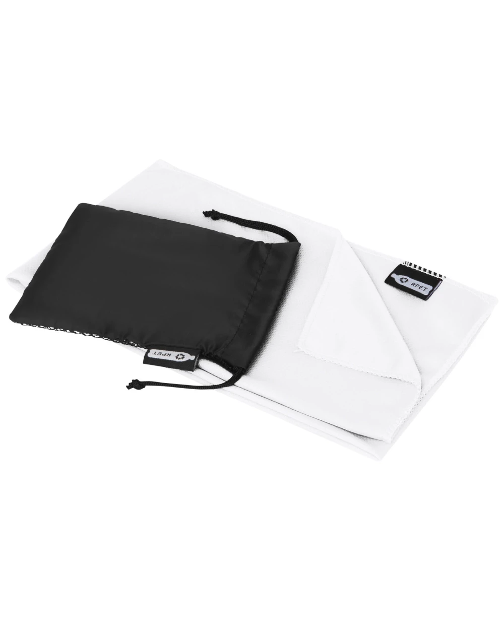 Benodigdheden 4DO Raquel gerecyclede PET sport koelhanddoek in een pouch 80 x 30 cm voor bedrukking &amp; borduring