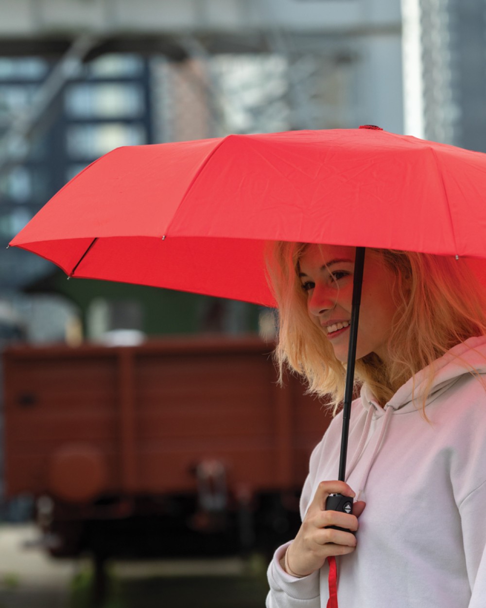 Parapluies personnalisable 4DO Parapluie 21" automatique en rPET 190T Impact AWARE™