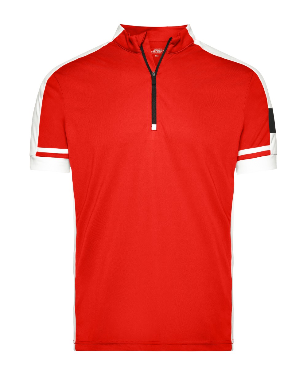 T-shirts JAMES & NICHOLSON Men`s Bike-T Half Zip voor bedrukking &amp; borduring