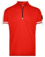 T-shirts JAMES & NICHOLSON Men`s Bike-T Half Zip voor bedrukking &amp; borduring