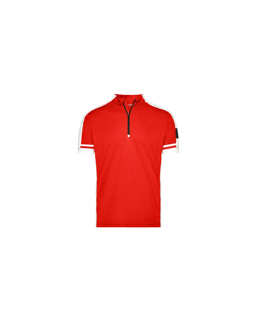 T-shirts JAMES & NICHOLSON Men`s Bike-T Half Zip voor bedrukking &amp; borduring