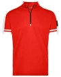 T-shirts JAMES & NICHOLSON Men`s Bike-T Half Zip voor bedrukking &amp; borduring