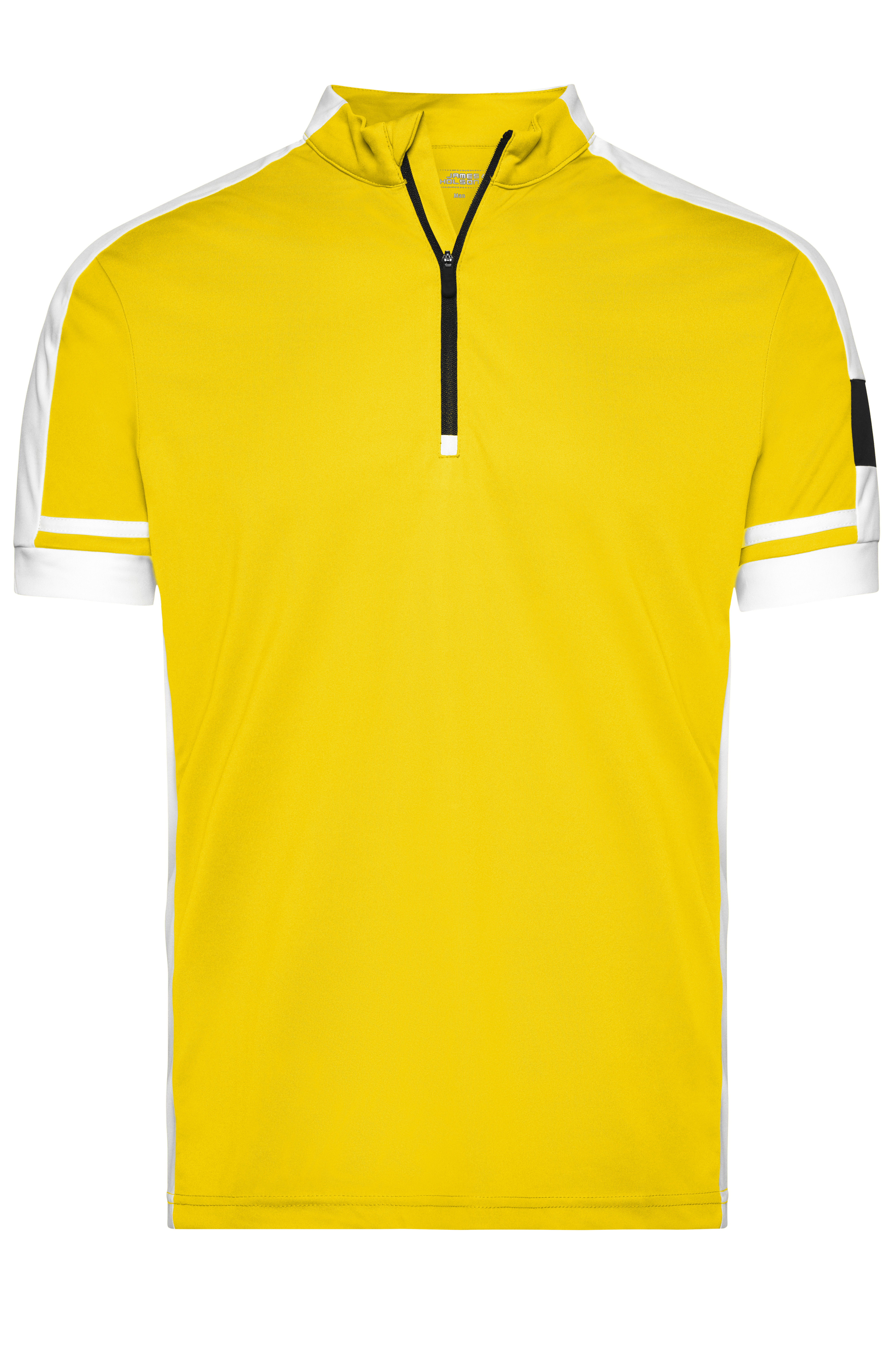 T-shirts JAMES & NICHOLSON Men`s Bike-T Half Zip voor bedrukking &amp; borduring