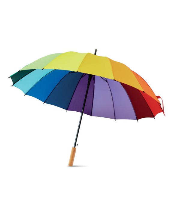 4DO Regenschirm regenbogenfarbig Regenschirme personalisierbar