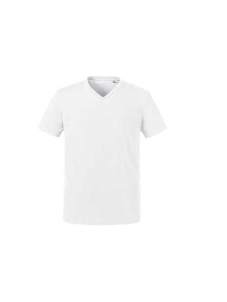 RUSSELL MEN'S PURE ORGANIC V-NECK /api/colors/7a92cd2d-10d2-40b4-928b-296bb7487506 personnalisable