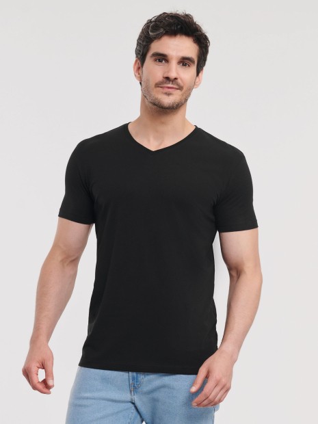 T-Shirts à personnaliser RUSSELL MEN'S PURE ORGANIC V-NECK 