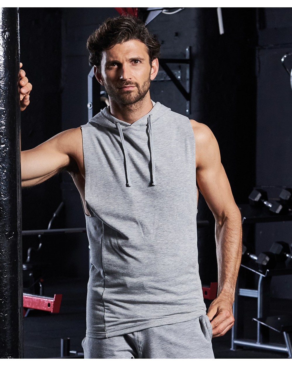 AWDIS URBAN SLEEVELESS MUSCLE HOODIE Sweatshirts personalisierbar