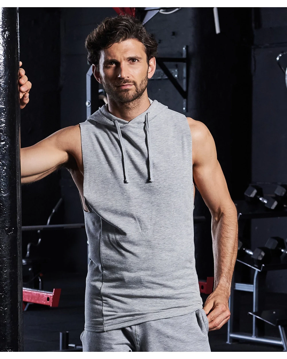 Sweaters & hoodies AWDIS URBAN SLEEVES MUSCLE HOODIE voor bedrukking &amp; borduring