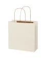 Tassen & Zakken 4DO Papieren tas 150 g/m2 gemaakt van landbouwafval met gedraaide handgrepen - 24 x 9 x 24 cm voor bedrukking &amp; borduring