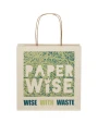 Sacs & Bagagerie personnalisable 4DO Sac en papier fabriqué à partir d déchets agricoles 150 g/m2 avec poignées torsadées, 24 x 9 x 24 cm
