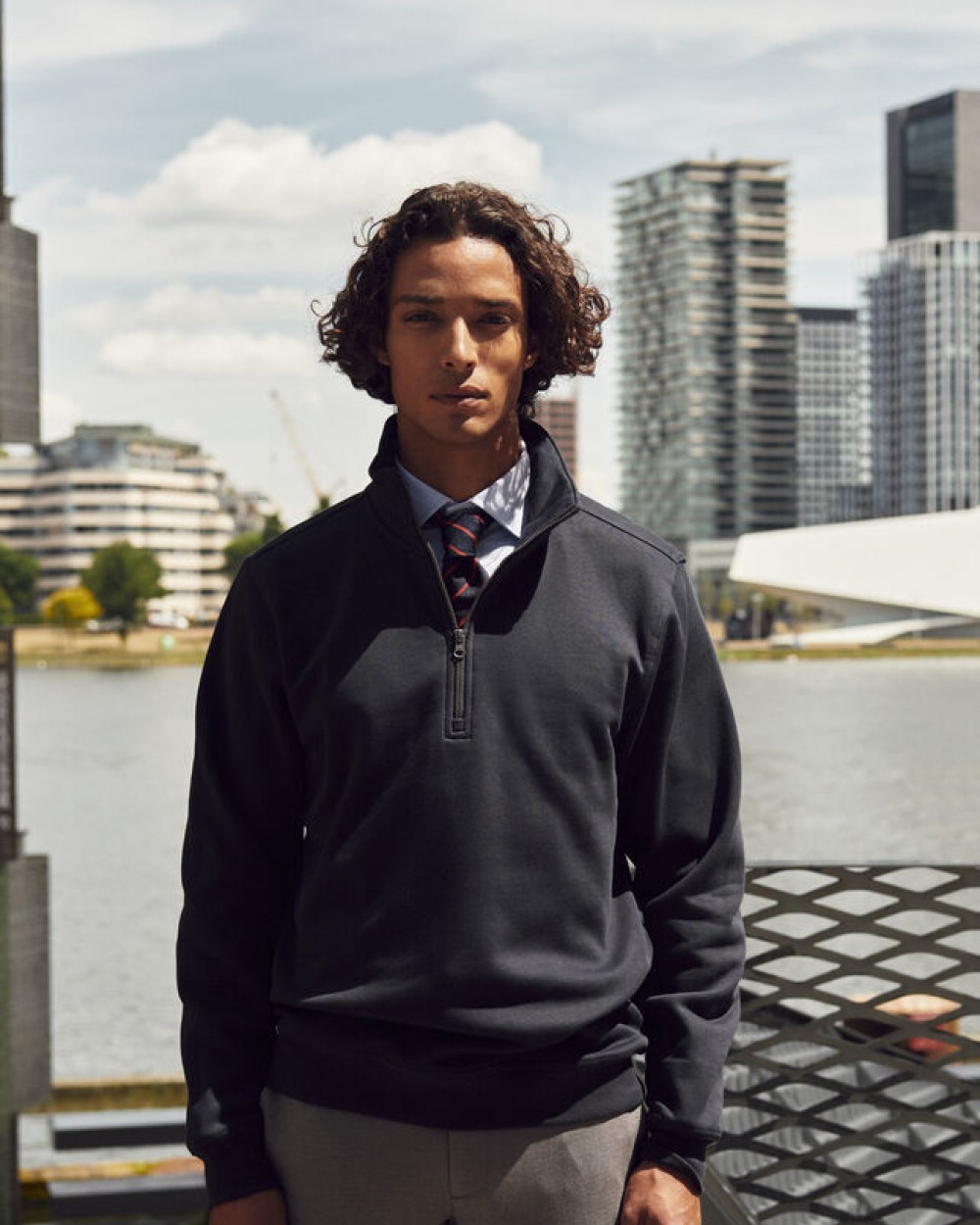 CLIQUE Miami Half Zip Sweatshirts personalisierbar