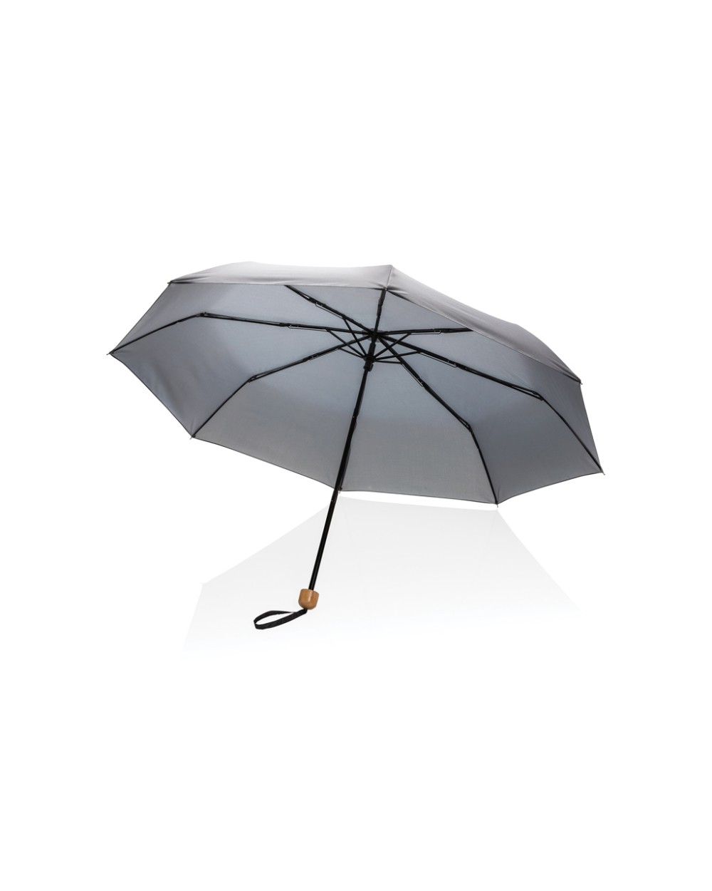 4DO 20.5" Impact AWARE™ RPET 190T Pongee Bambus Mini-Schirm Regenschirme personalisierbar