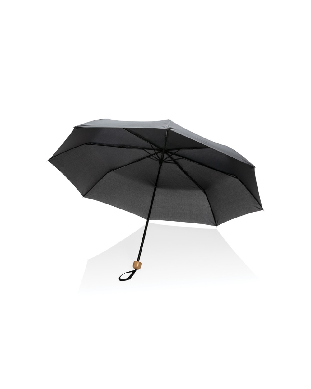 Paraplu's 4DO 20.5" Impact AWARE™ RPET 190T pongee bamboe miniparaplu voor bedrukking &amp; borduring