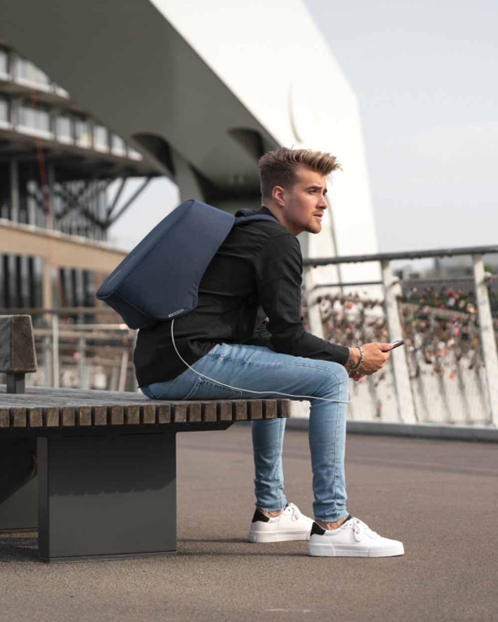 Tassen & Zakken 4DO Bobby Hero Regular, anti-diefstal rugzak voor bedrukking &amp; borduring