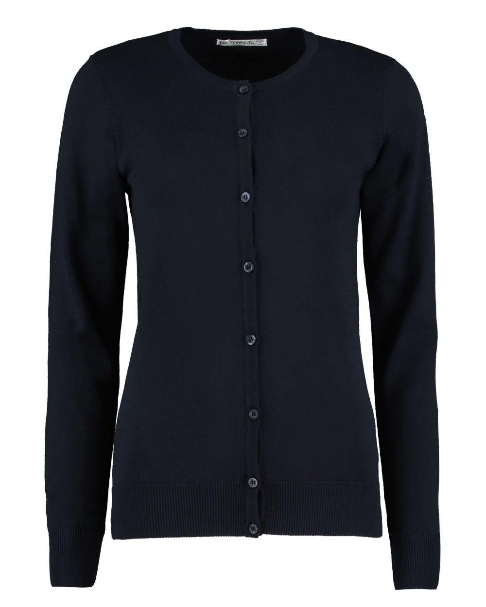 Truien KUSTOM KIT Women's Classic Fit Arundel Crew Neck Cardigan voor bedrukking &amp; borduring