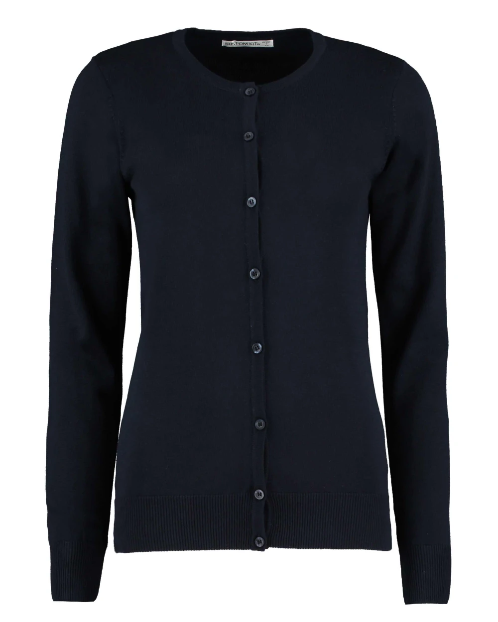 Truien KUSTOM KIT Women's Classic Fit Arundel Crew Neck Cardigan voor bedrukking &amp; borduring