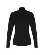 TRIDRI Women´s Long Sleeve Performance ¼ Zip T-Shirts personalisierbar