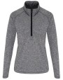 TRIDRI Women´s Long Sleeve Performance ¼ Zip T-Shirts personalisierbar