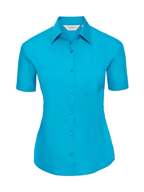 RUSSELL Chemise femme popeline polycoton manches courtes /api/colors/9f91f274-6e02-4e3d-a4b6-e9a3217c575e personnalisable