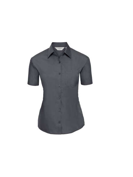 RUSSELL Chemise femme popeline polycoton manches courtes /api/colors/2fa123ac-77ac-4f42-beb3-f6a528eded78 personnalisable