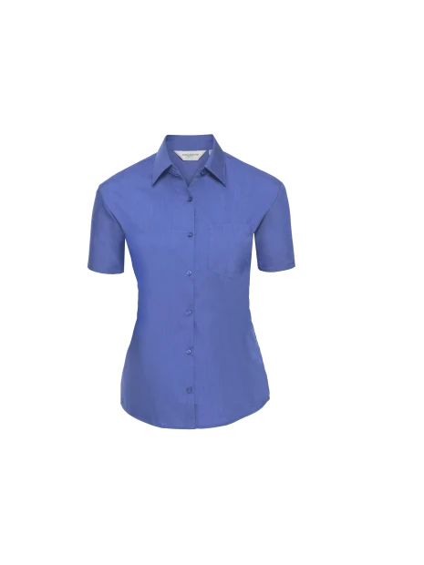RUSSELL Chemise femme popeline polycoton manches courtes /api/colors/57fb13c0-ca1a-4193-b74d-f389fb93dfcd personnalisable