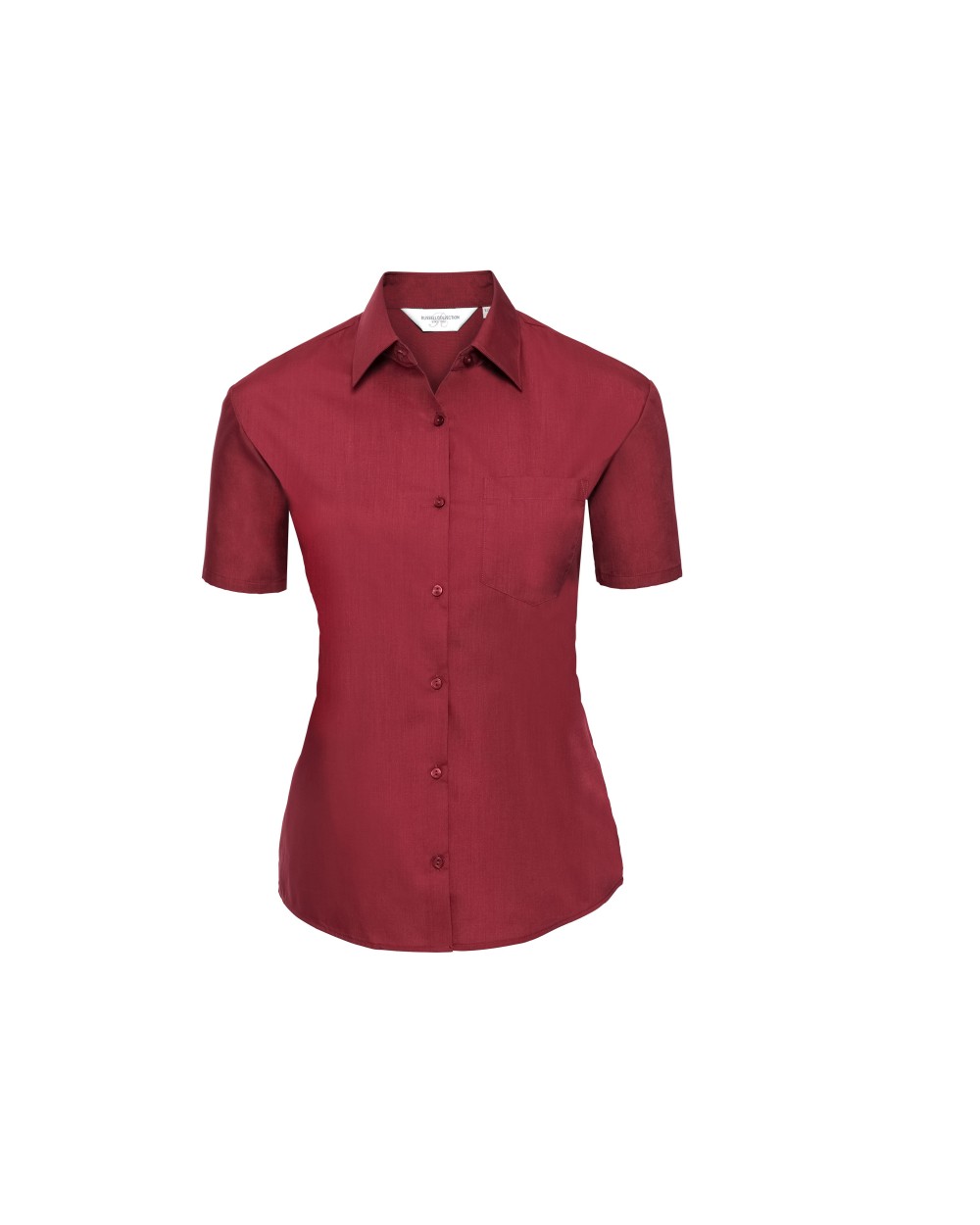 Chemises personnalisable RUSSELL Chemise femme popeline polycoton manches courtes
