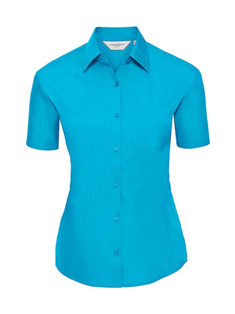 RUSSELL Chemise femme popeline polycoton manches courtes /api/colors/9f91f274-6e02-4e3d-a4b6-e9a3217c575e personnalisable