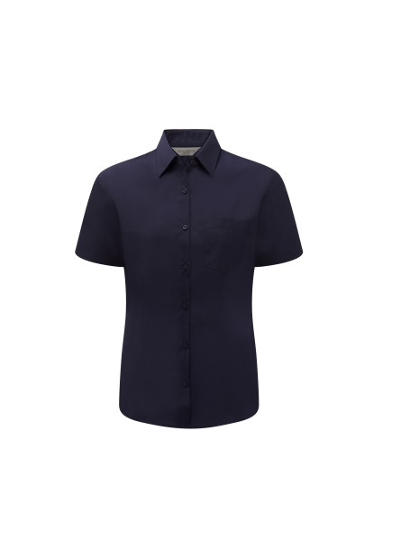 RUSSELL Chemise femme popeline polycoton manches courtes /api/colors/b68891a9-1d28-4f7a-8deb-775c45027afd personnalisable