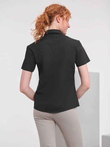 Chemises à personnaliser RUSSELL Chemise femme popeline polycoton manches courtes 