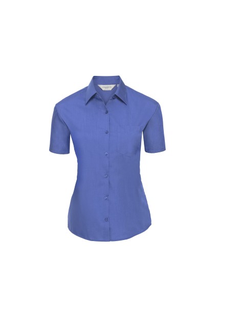 RUSSELL Chemise femme popeline polycoton manches courtes /api/colors/57fb13c0-ca1a-4193-b74d-f389fb93dfcd personnalisable