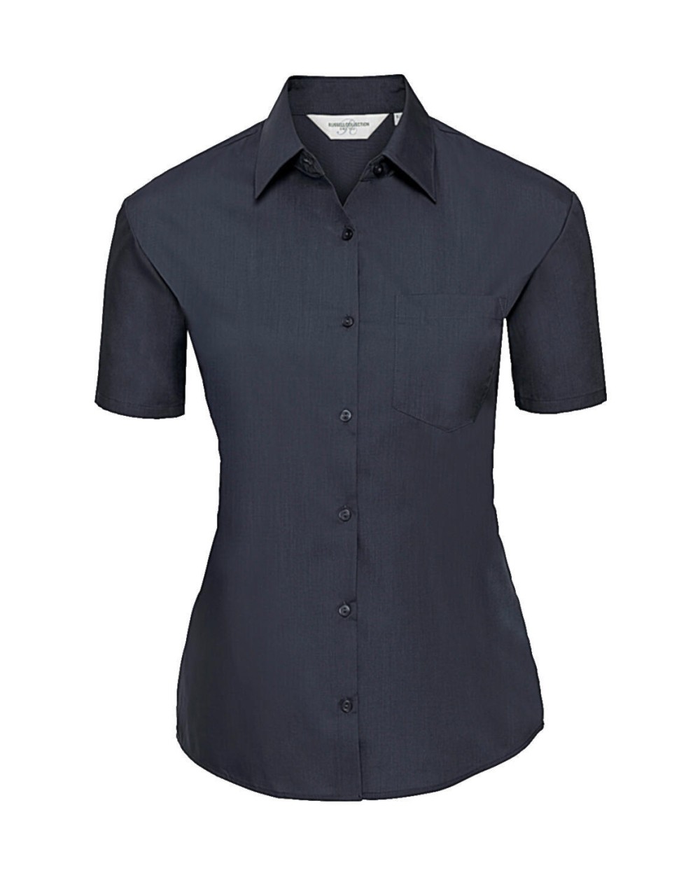 Hemden RUSSELL Ladies' Ss Polycotton Poplin Shirt voor bedrukking &amp; borduring